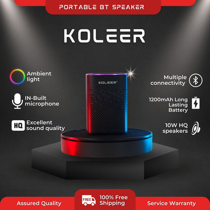 KOLEER S818 PORTABLE BLUETOOTH SPEAKER 🔊