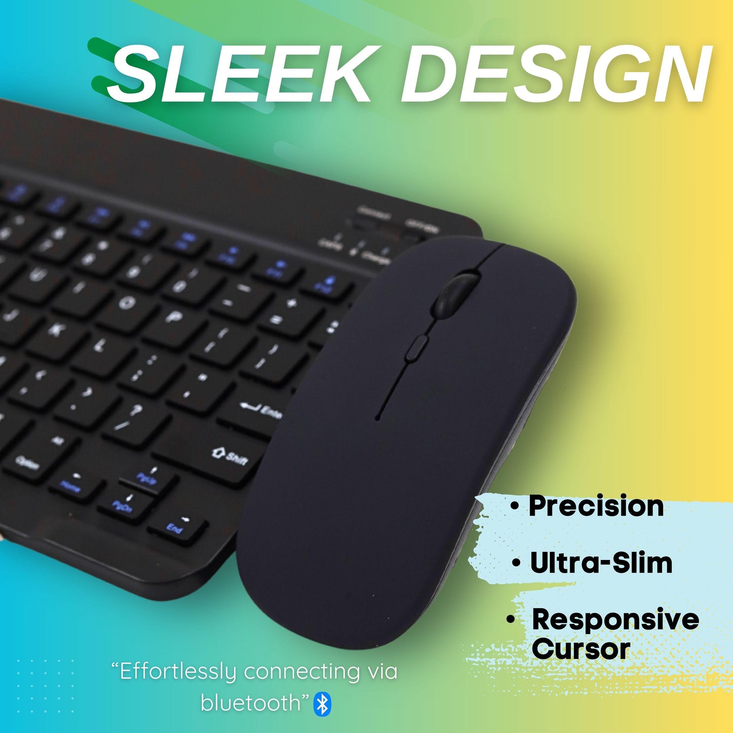 PORTABLE BLUETOOTH KEYBOARD & MOUSE KIT