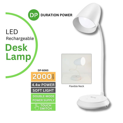 DURATION POWER LED RECHARGEABLE DESK LAMP